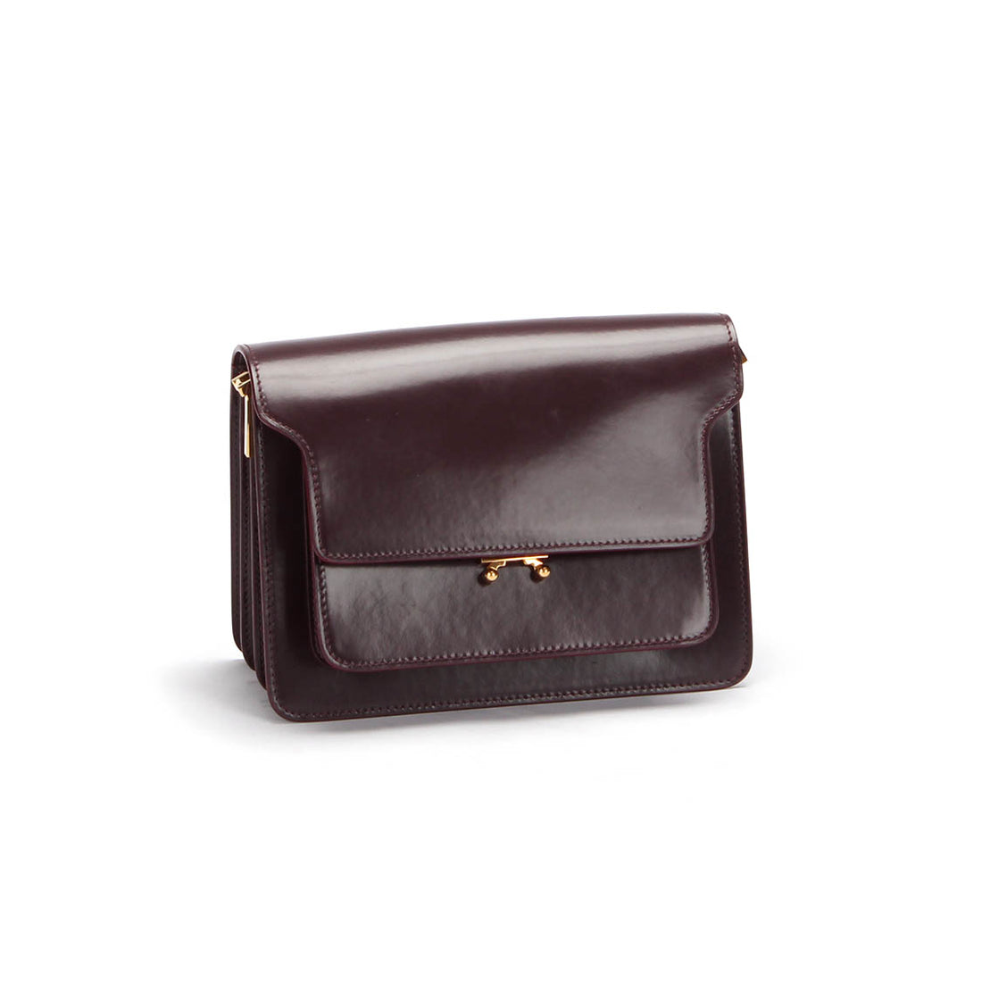 Trunk Leather Crossbody Bag