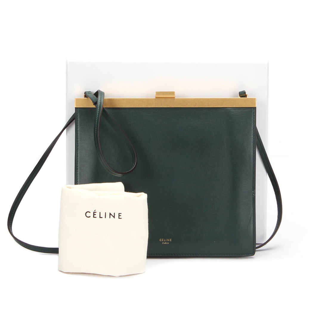 Mini Clasp Leather Crossbody Bag