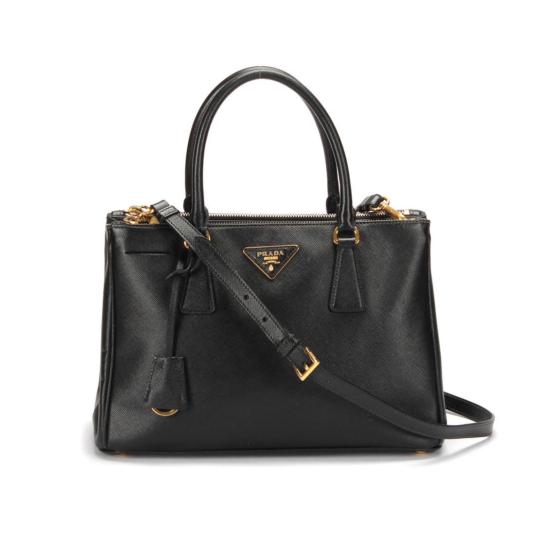 Saffiano Double Zip Galleria Tote Bag