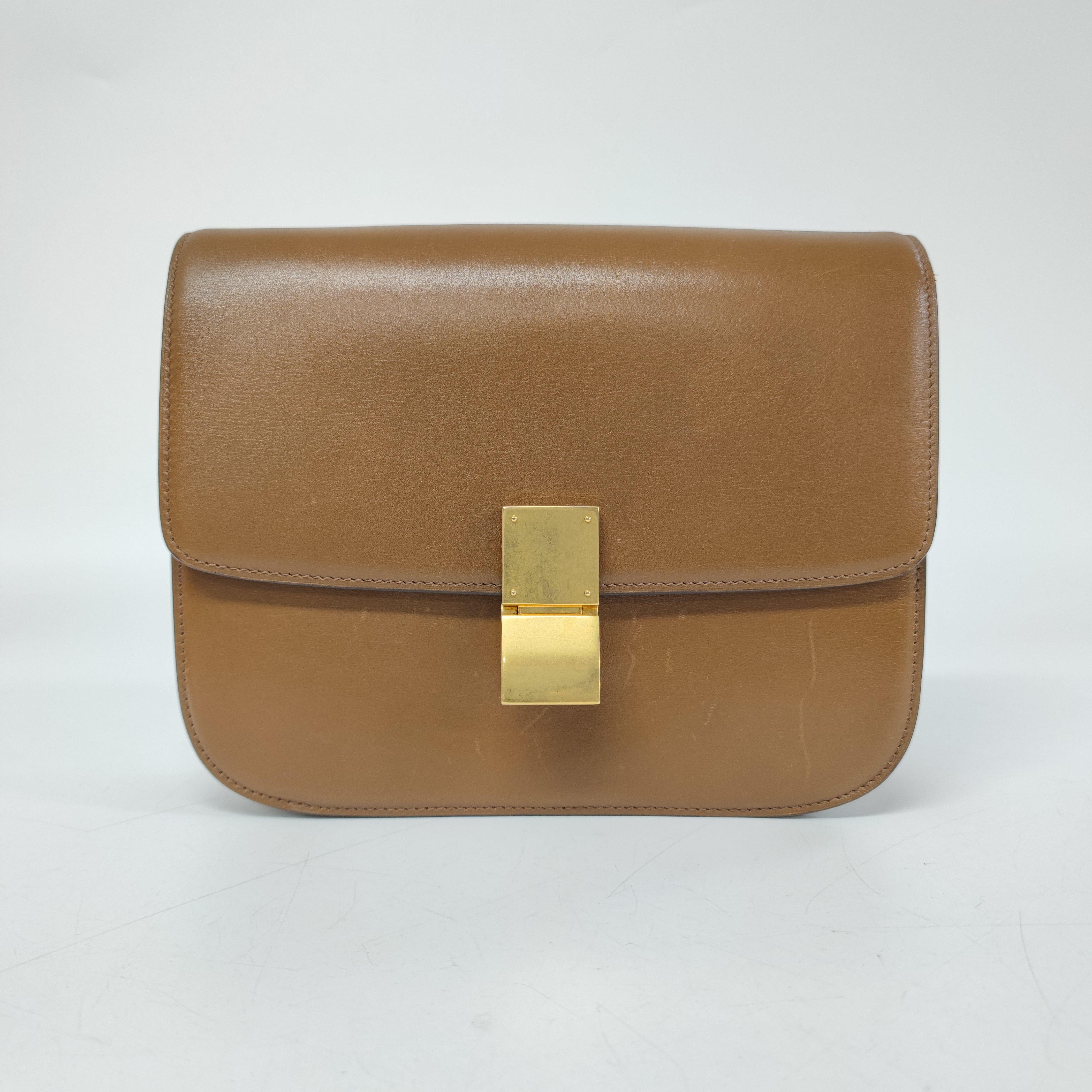 Box Leather Shoulder Bag
