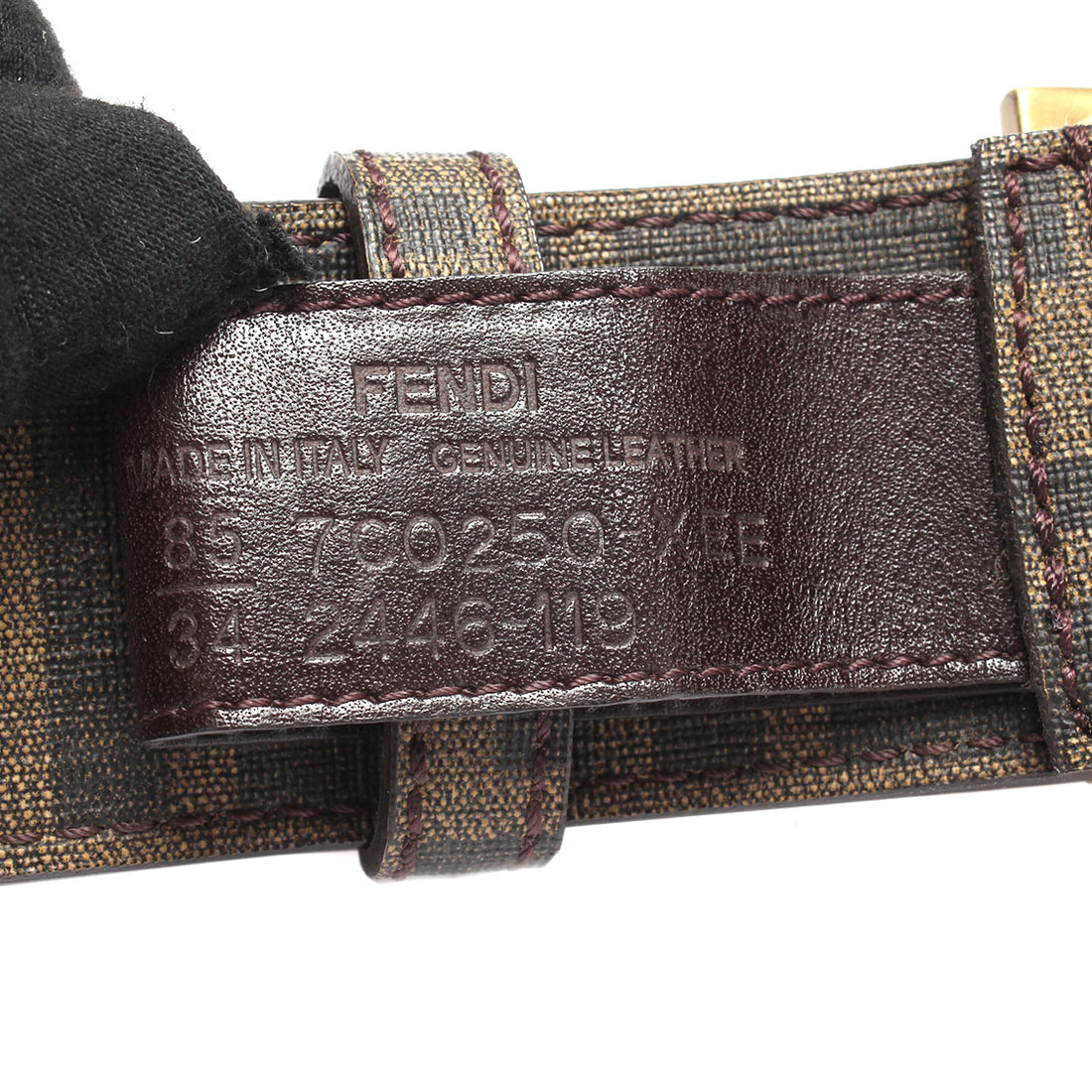 Canvas FF Buckle Belt 7C0250-XEE