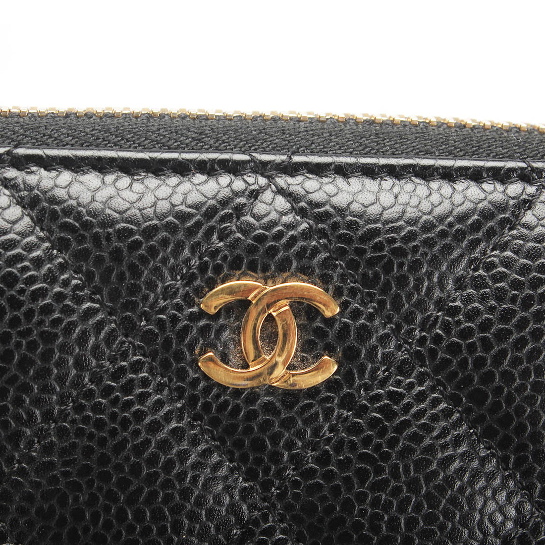 CC Caviar Matelasse Long Wallet