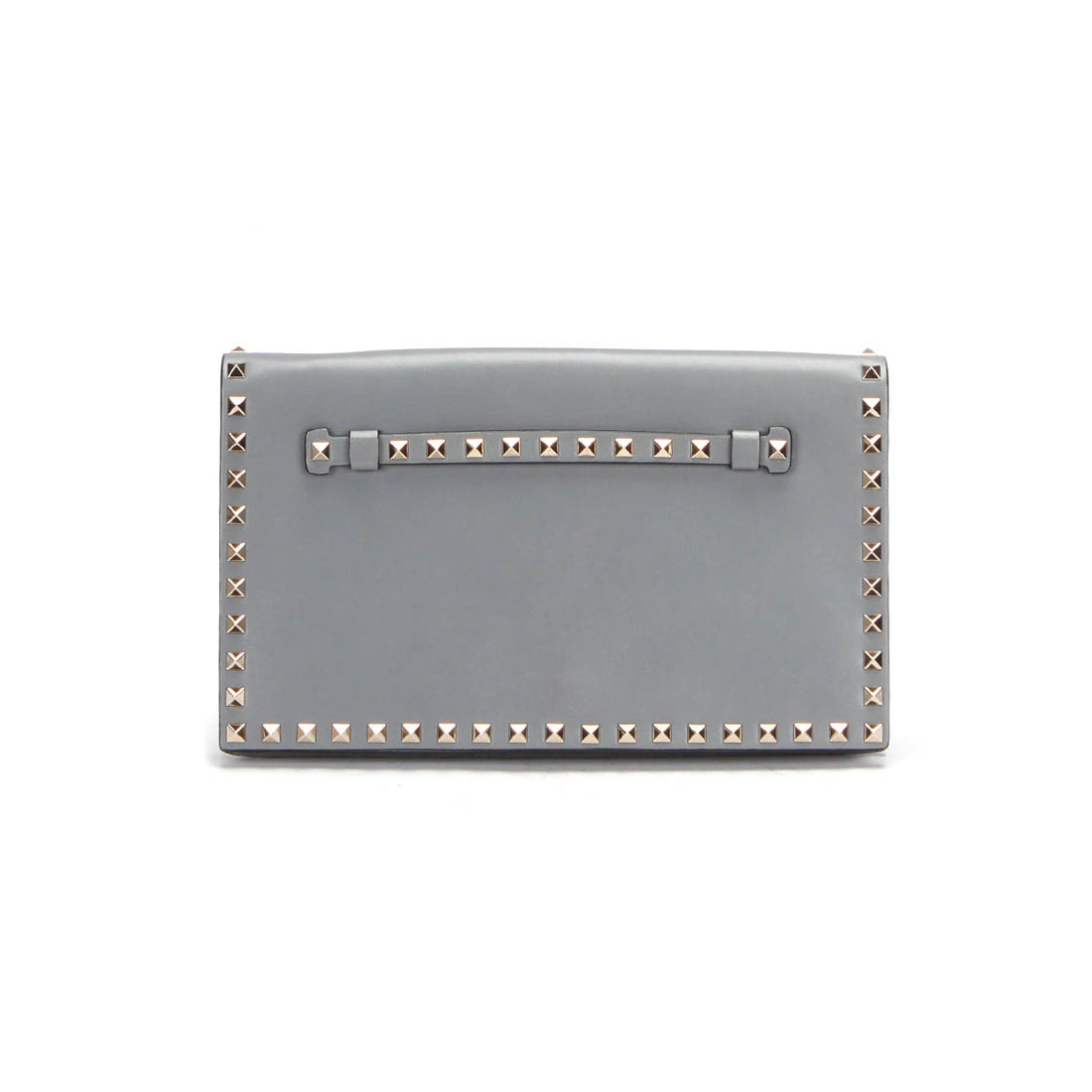 Rockstud Leather Clutch Bag