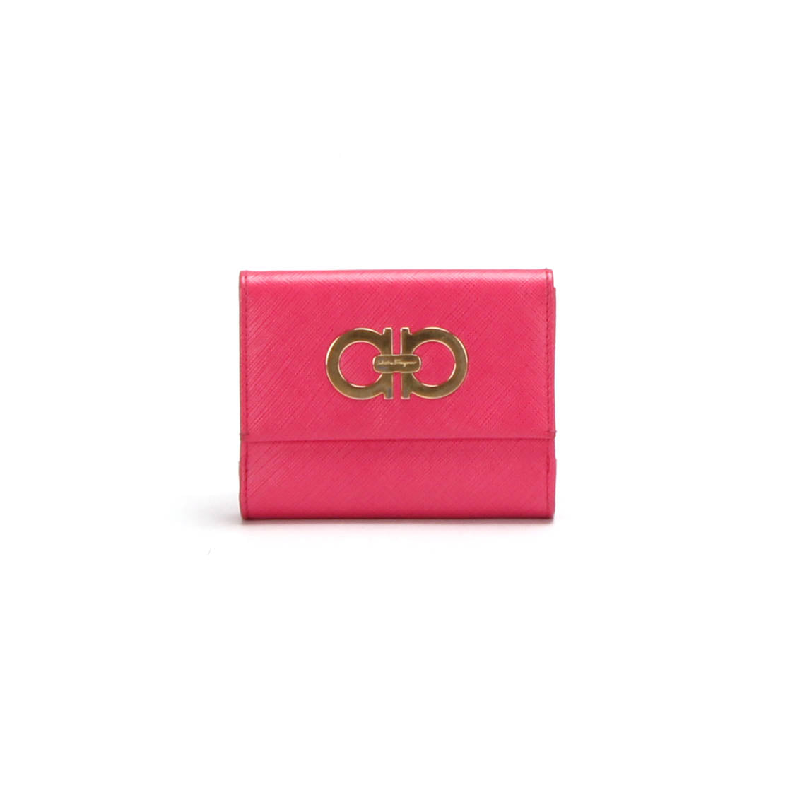 Leather Gancini Compact Wallet IR227122