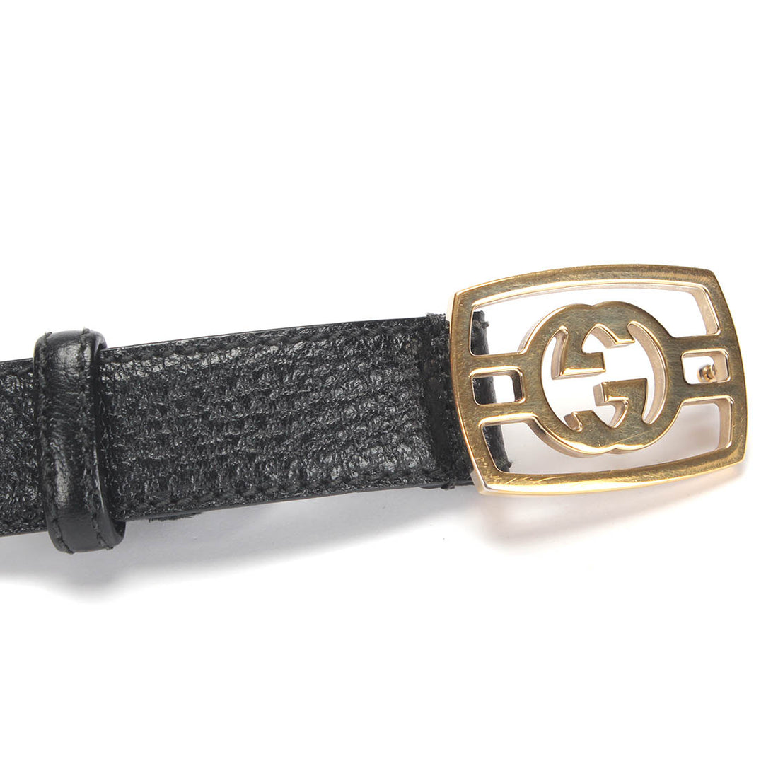 Interlocking G Leather Belt 480199