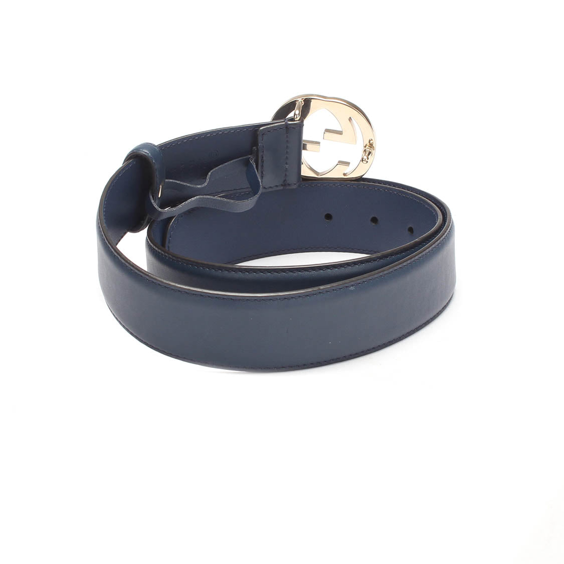 Interlocking G Leather Belt 546386