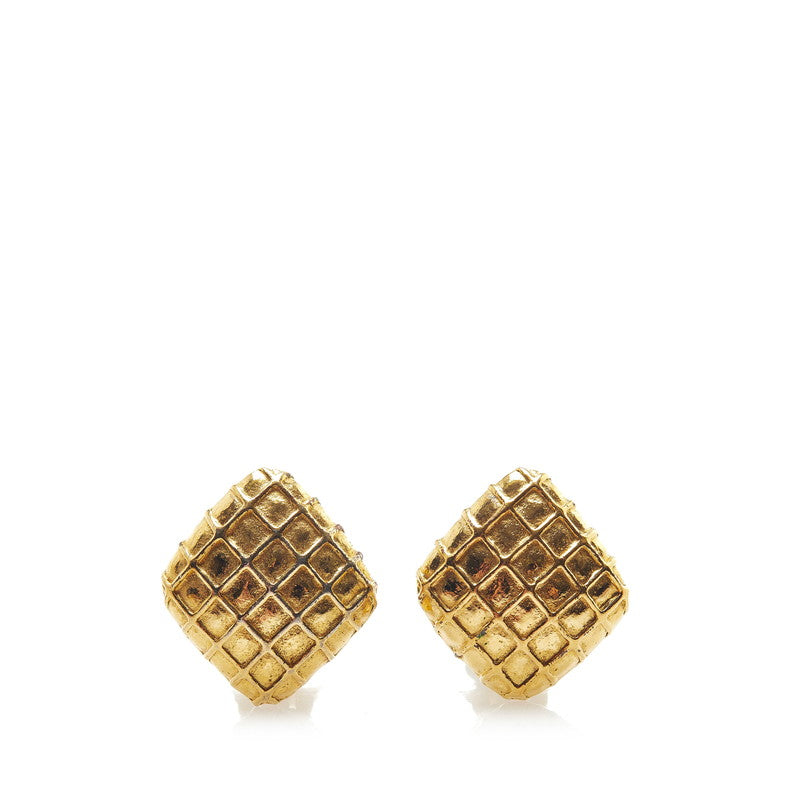 Quilted Clip On Earrings