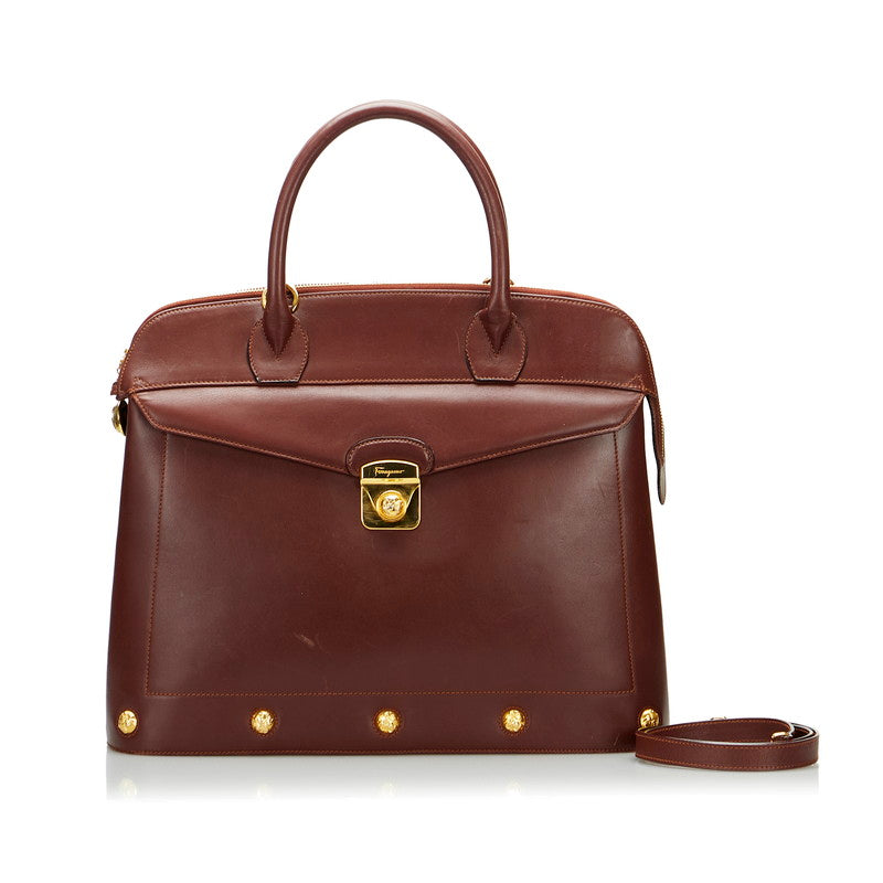 Studded Leather Handbag DQ-21 3671