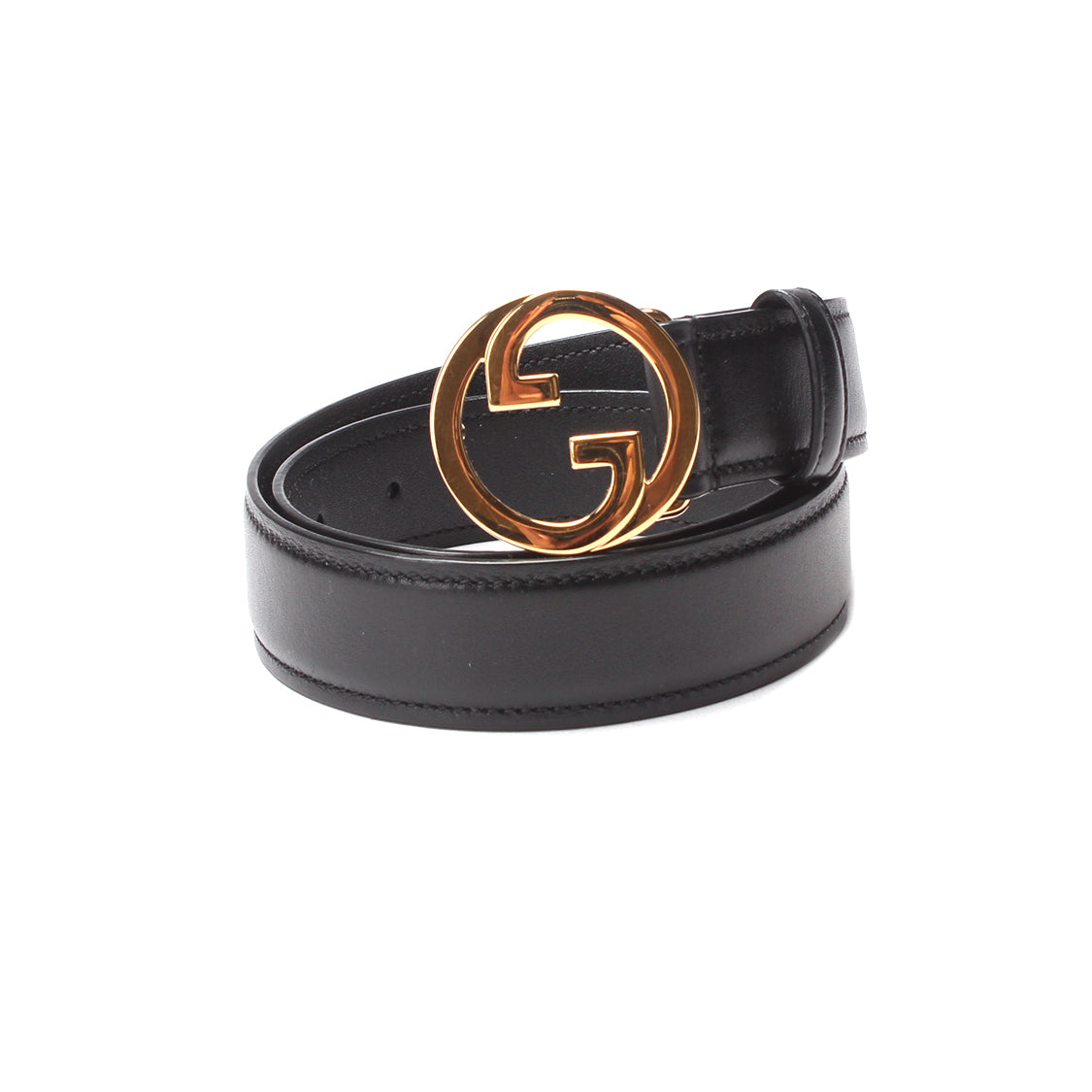 Gucci Interlocking G Leather Belt Leather Belt in Excellent condition