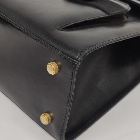 Leather Vara Top Handle Bag