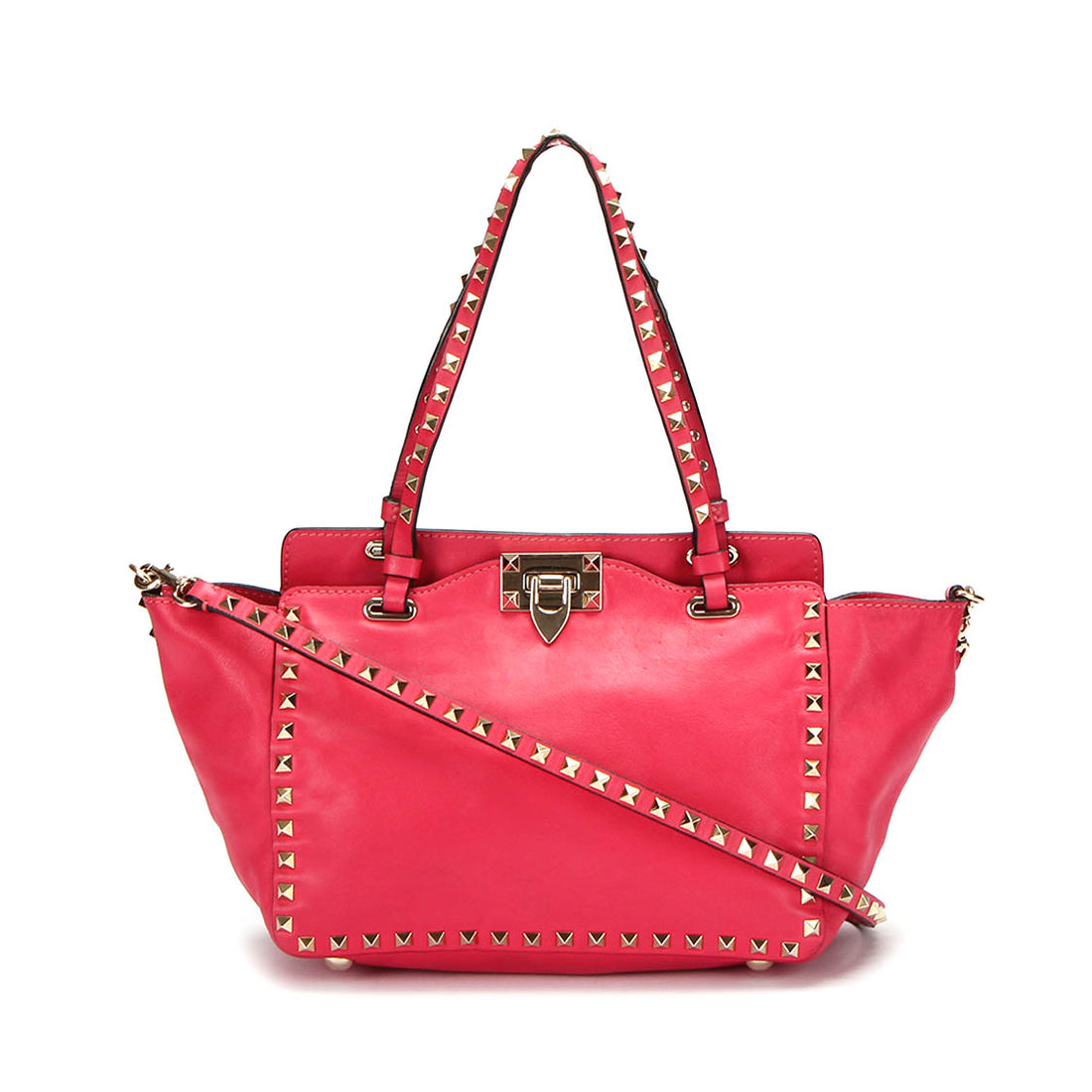 Leather Rockstud Tote Bag