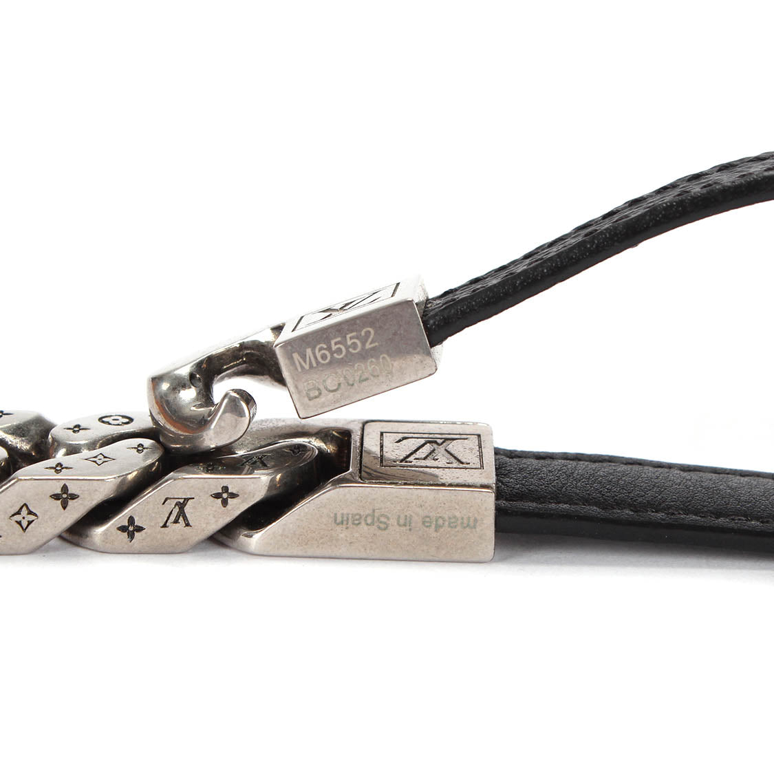 Louis Vuitton Monochain Reverso Bracelet Monogram Eclipse Black for Men
