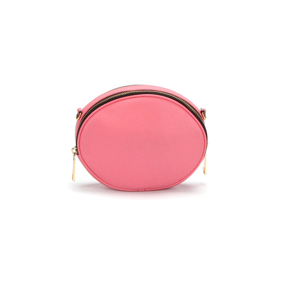 Round Leather Crossbody Bag