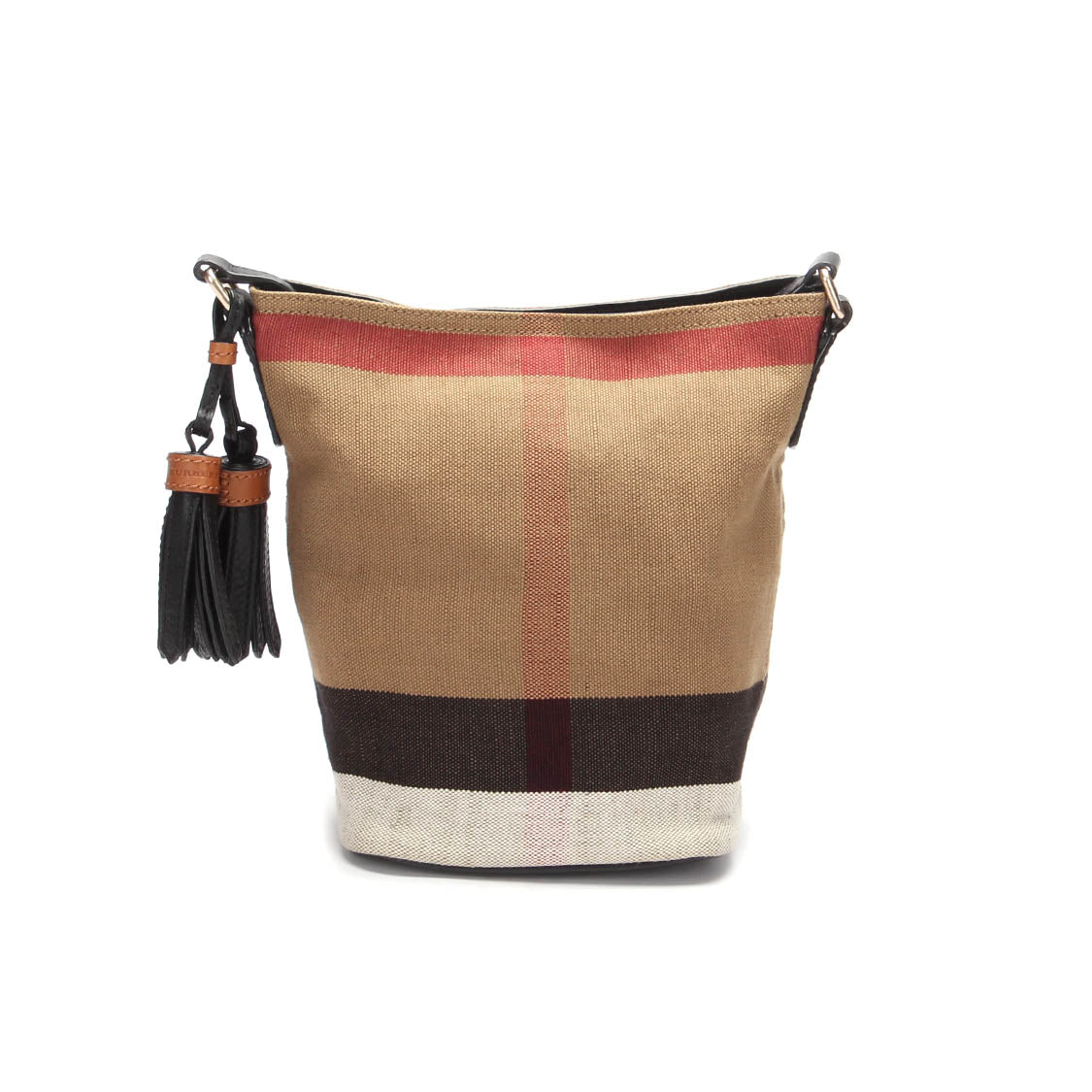 Mega Check Bucket Bag