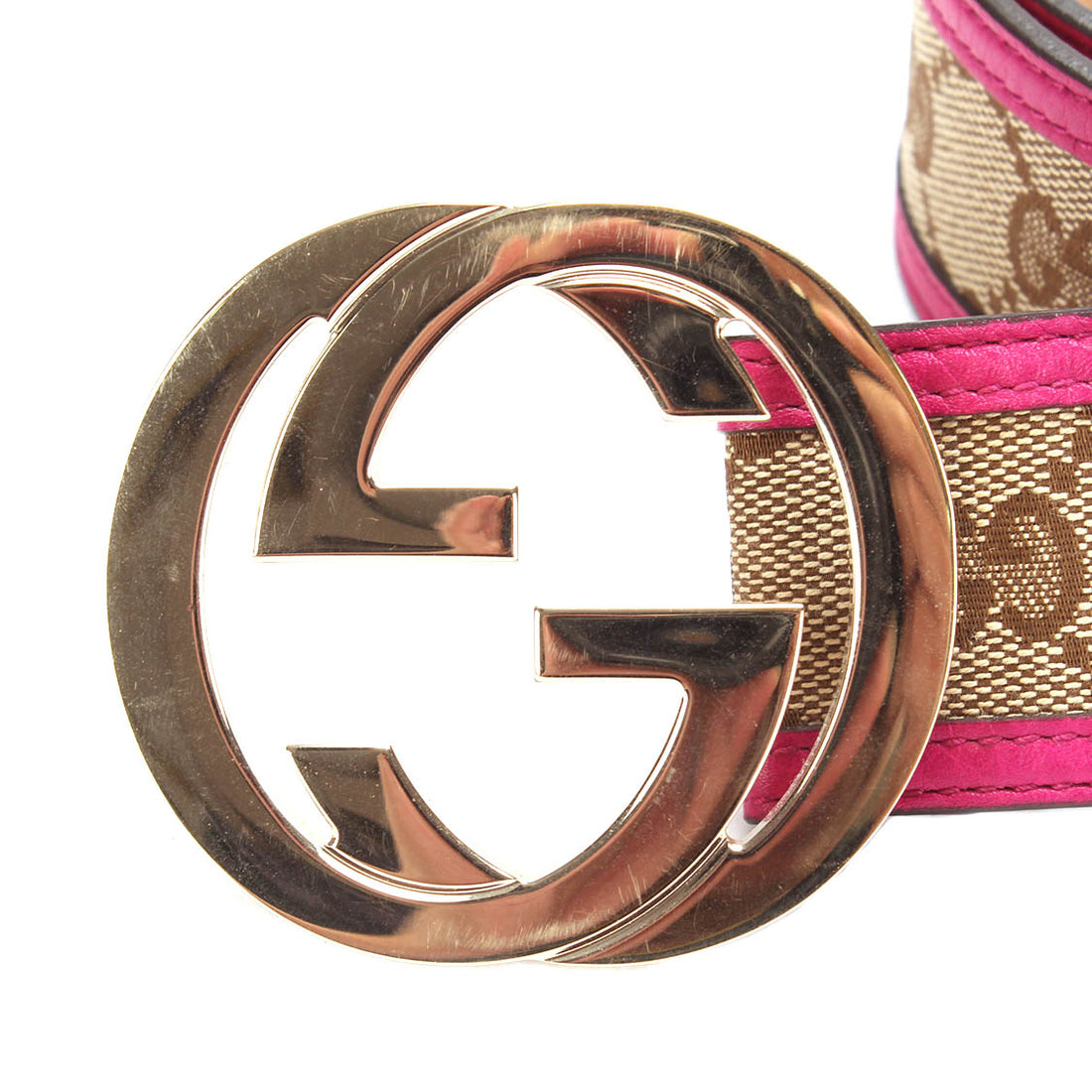 GG Canvas Belt 214351