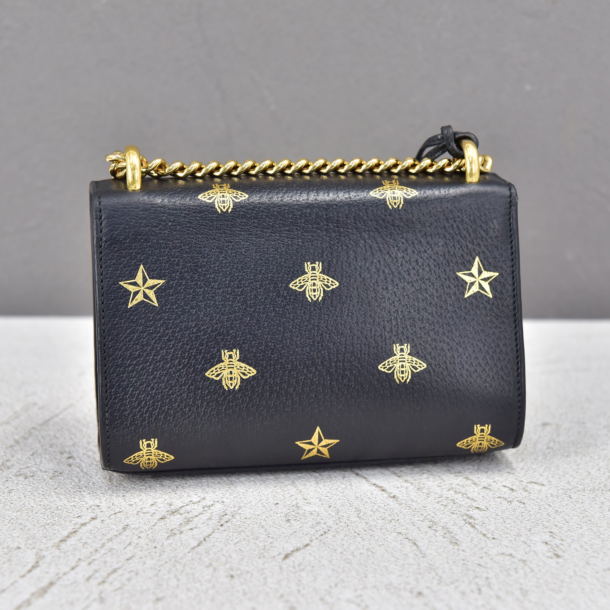 Small Bee Star Padlock Shoulder Bag 432182