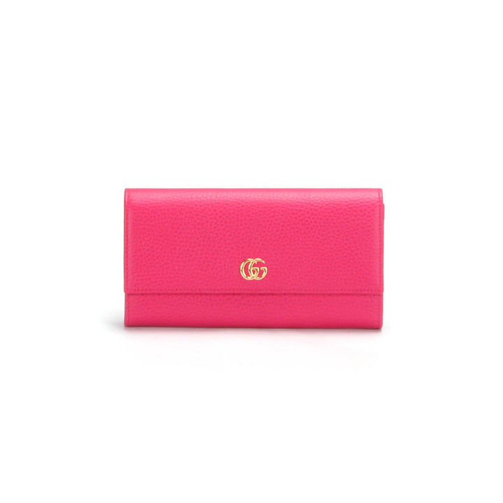 GG Marmont Leather Continental Wallet 456116