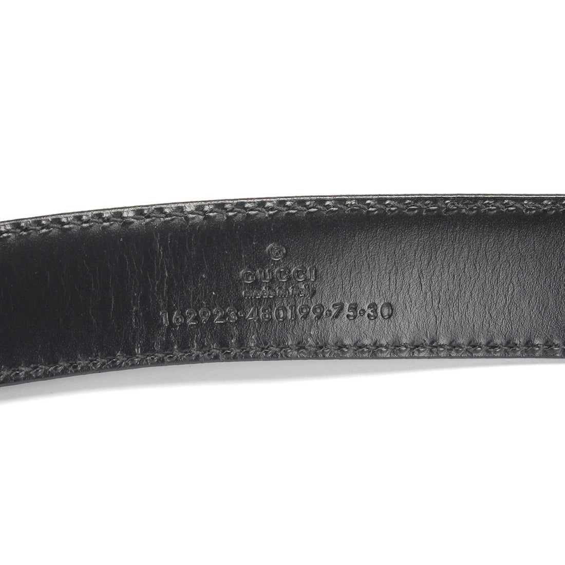 Interlocking G Leather Belt 480199