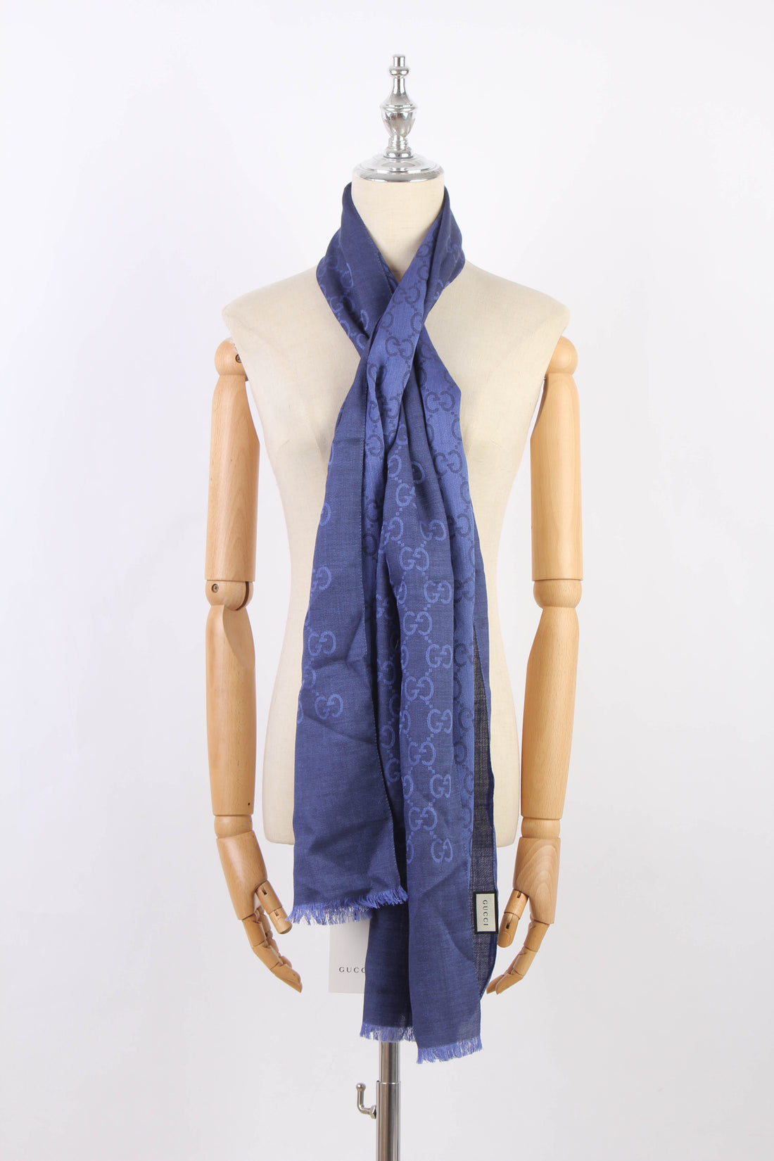 GG Wool and Silk Scarf