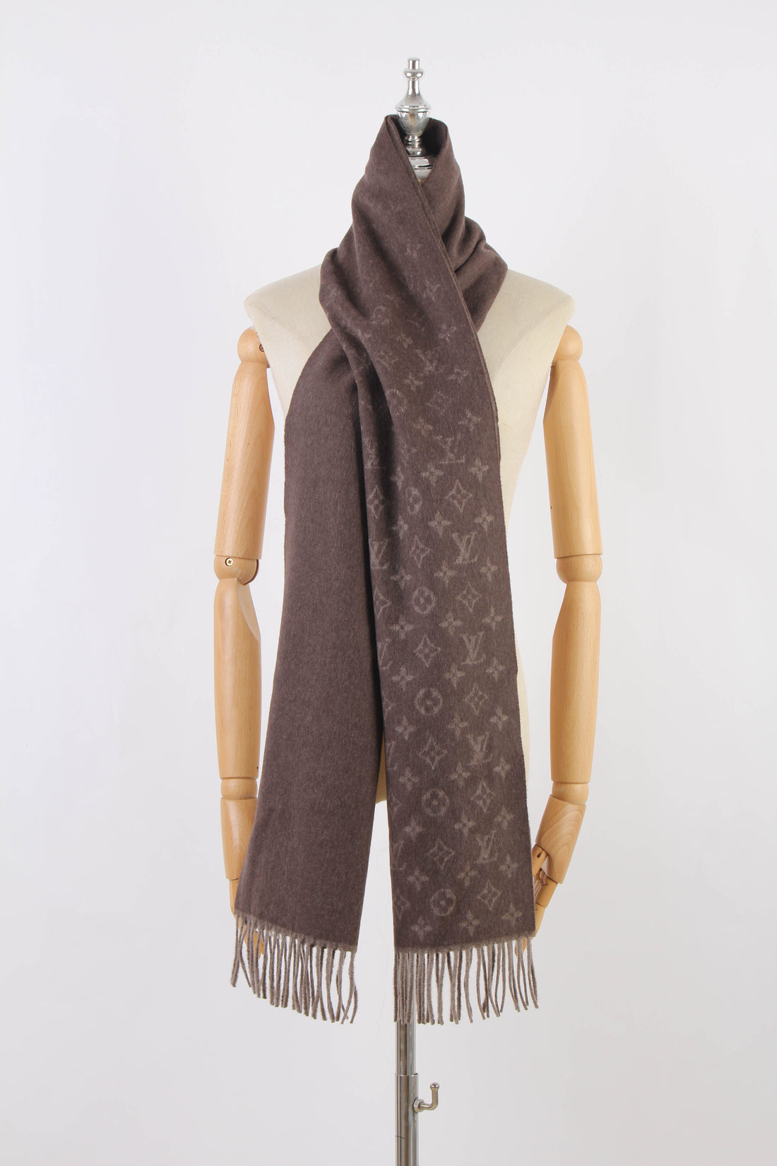 Monogram Silk and Wool Scarf