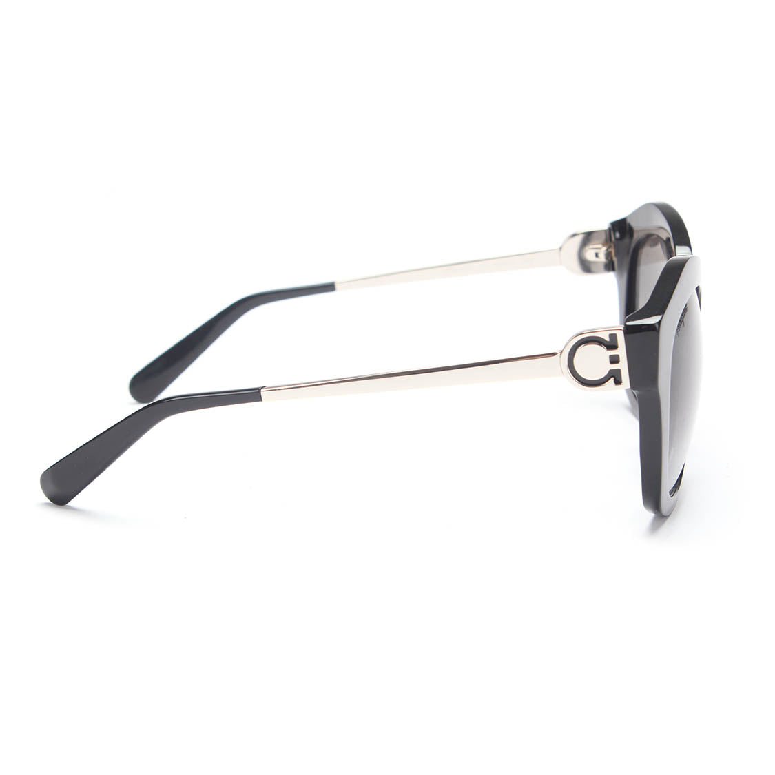Salvatore Ferragamo Oversized Gradient Sunglasses Metal Sunglasses in Excellent condition