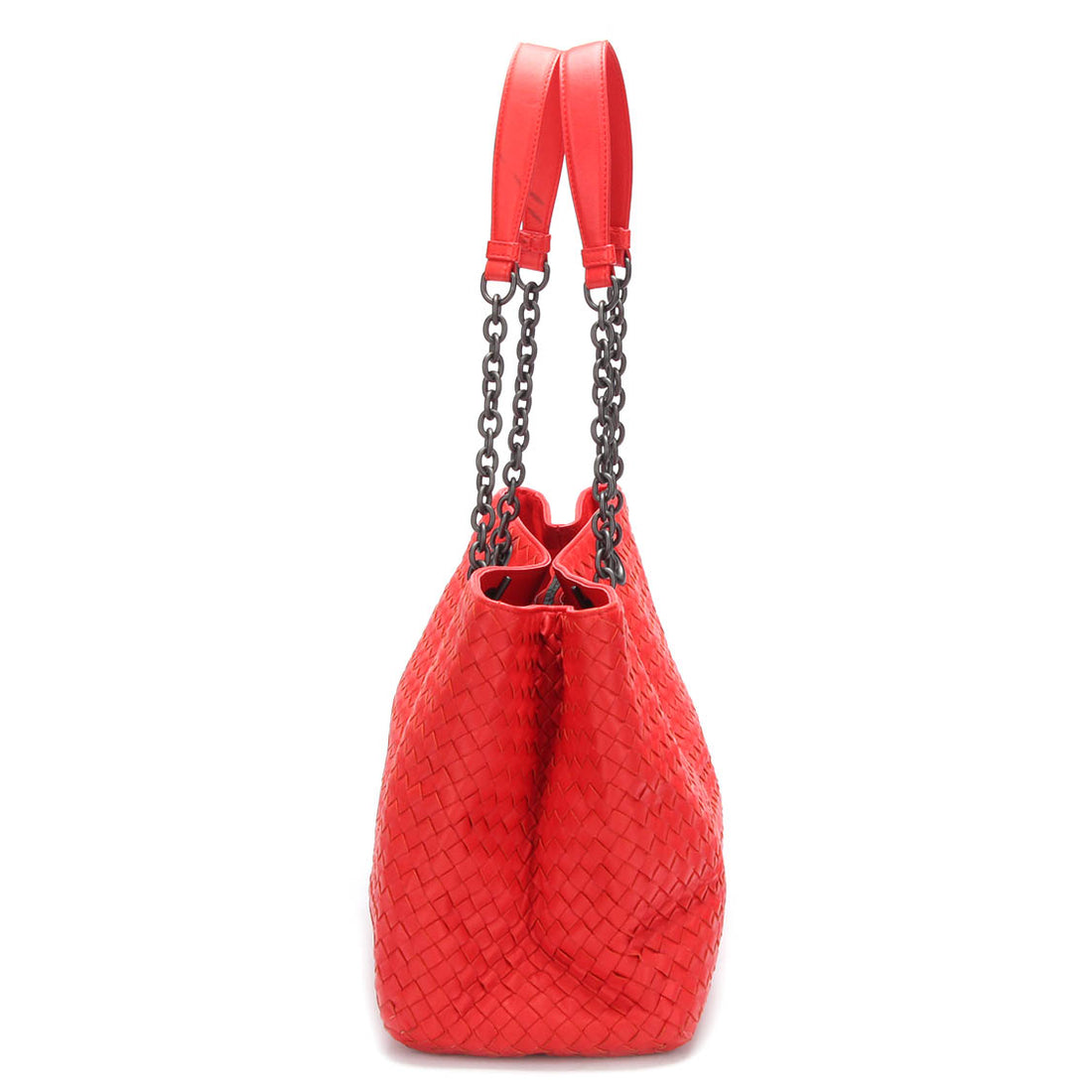 Intrecciato Double Chain Tote Bag