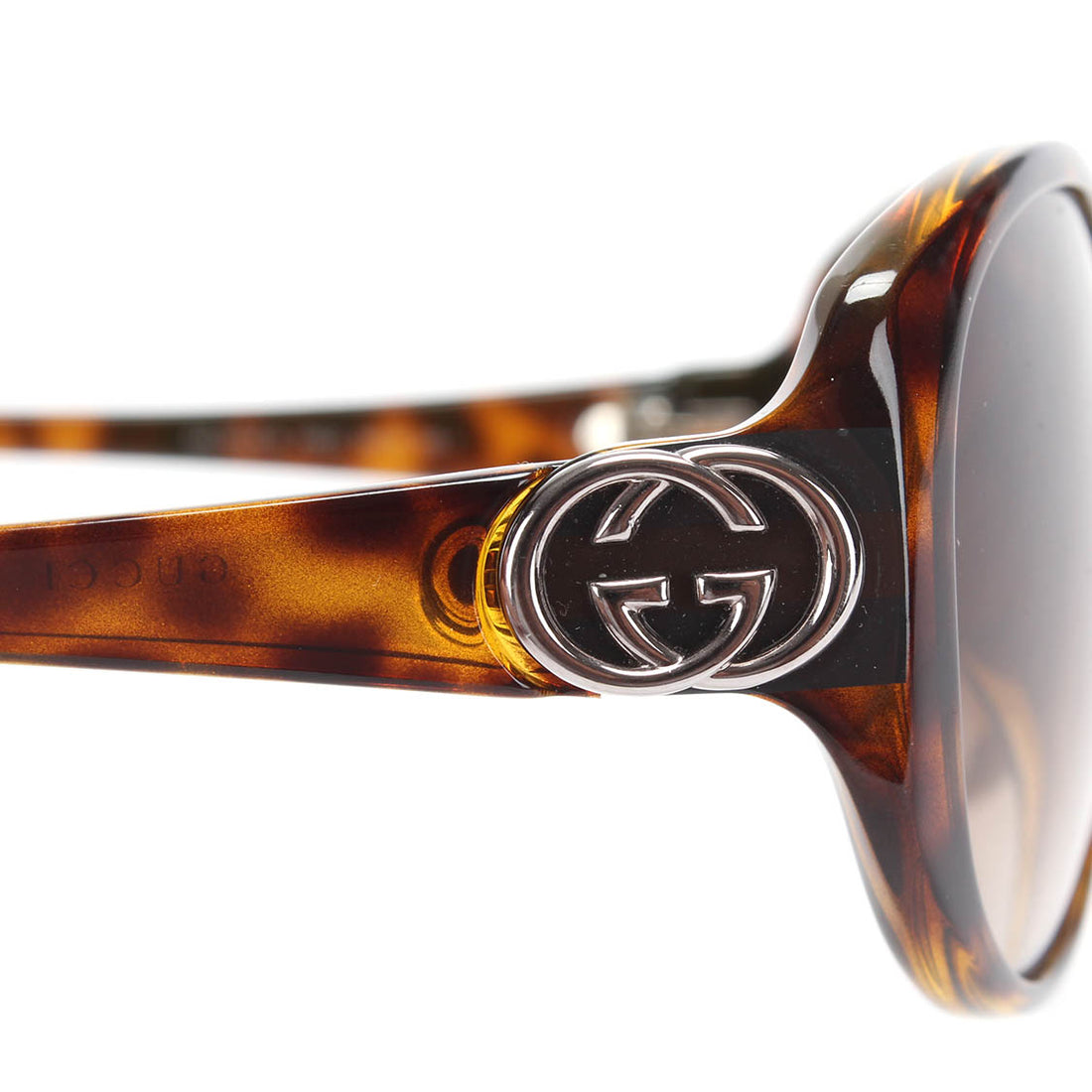 Interlocking G Accent Tortoiseshelle Glasses