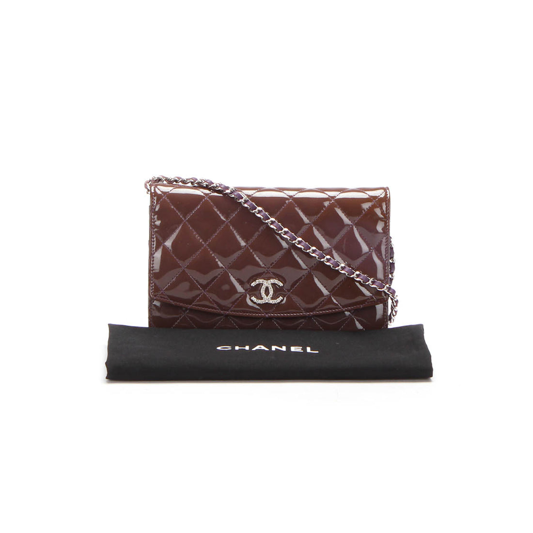 Matelasse Patent Leather Crossbody Bag