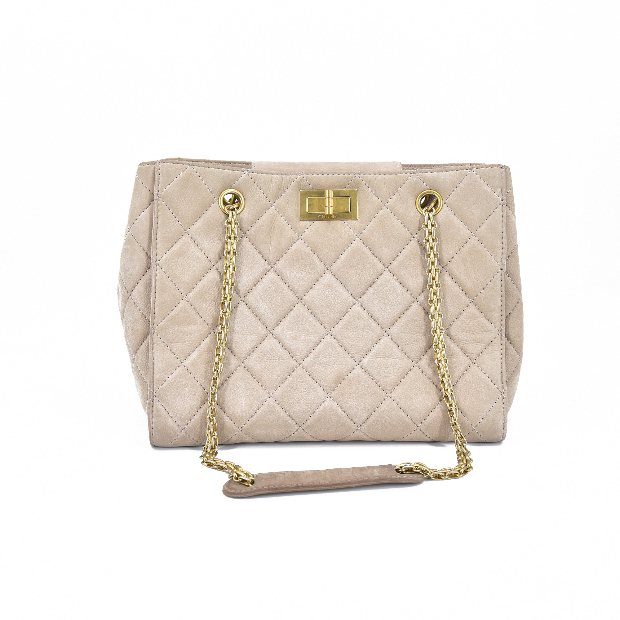 Reissue Quilted Caviar Chain Tote Bag