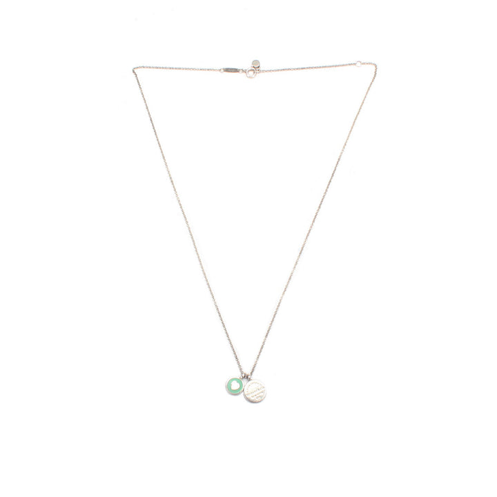 Return to Tiffany Double Round Tag Pendant Necklace