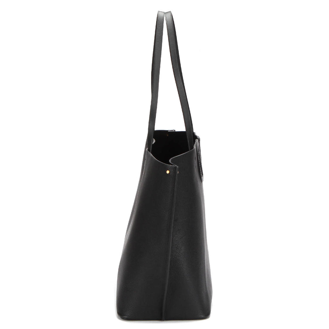 VLogo Leather Tote Bag