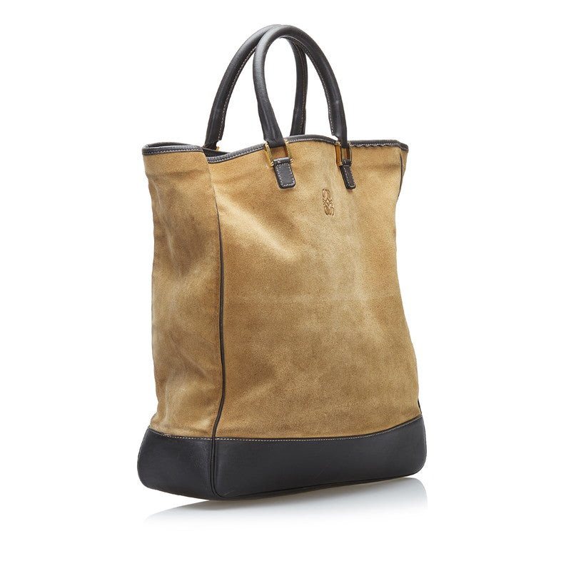 Amazona Oro Suede Tote with Pouch