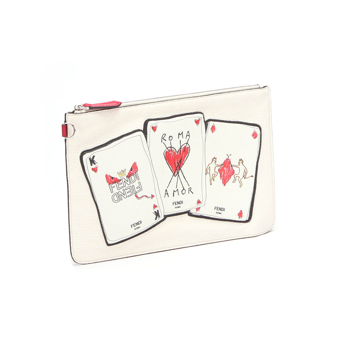 Playing Cards Leather Clutch