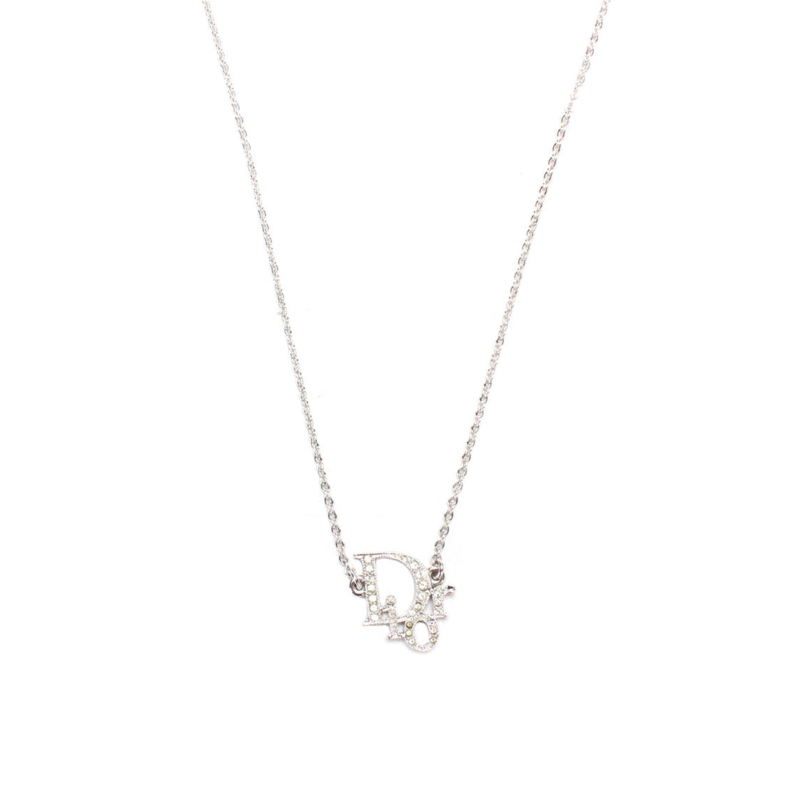 Crystal Logo Pendant Necklace