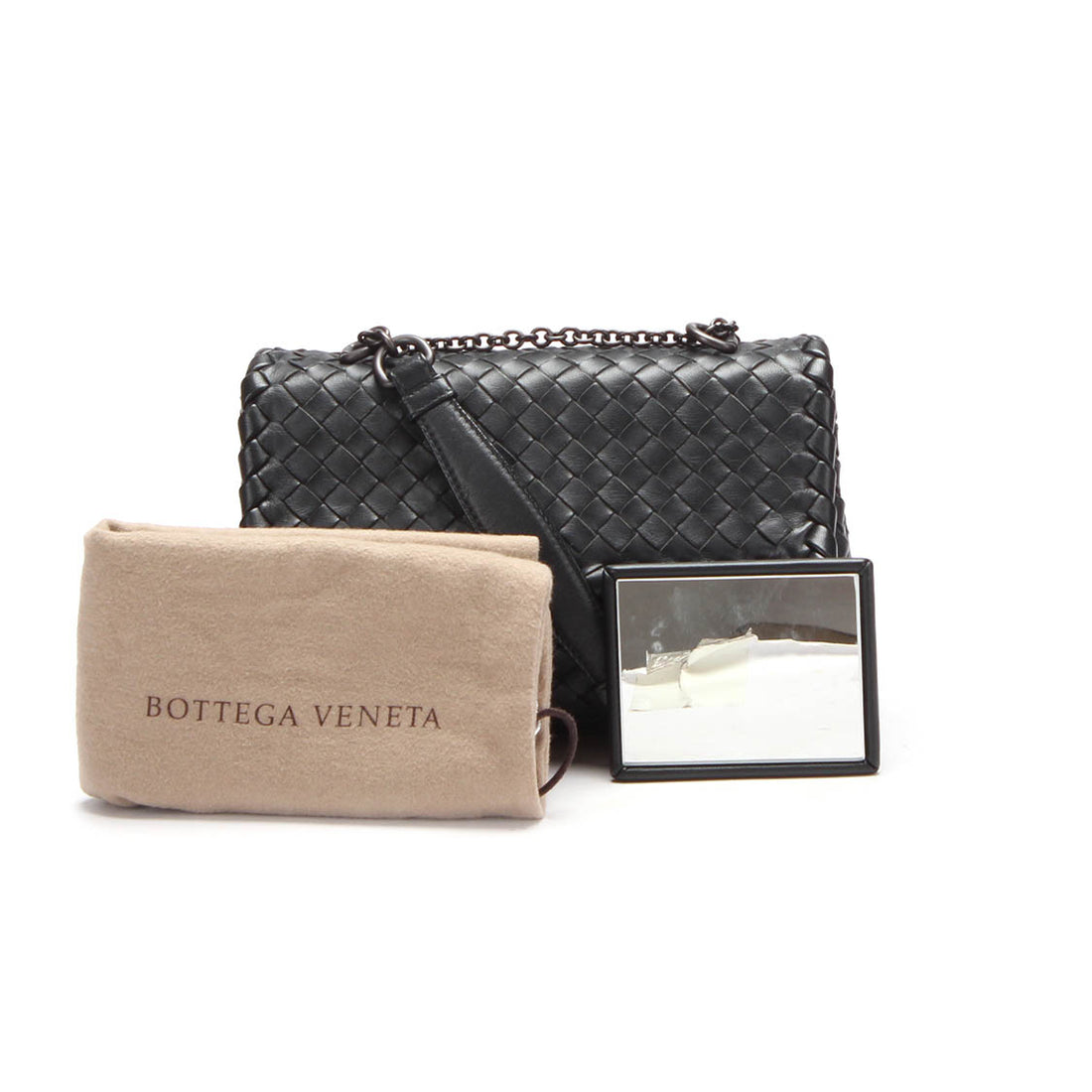 Intrecciato Leather Chain Bag