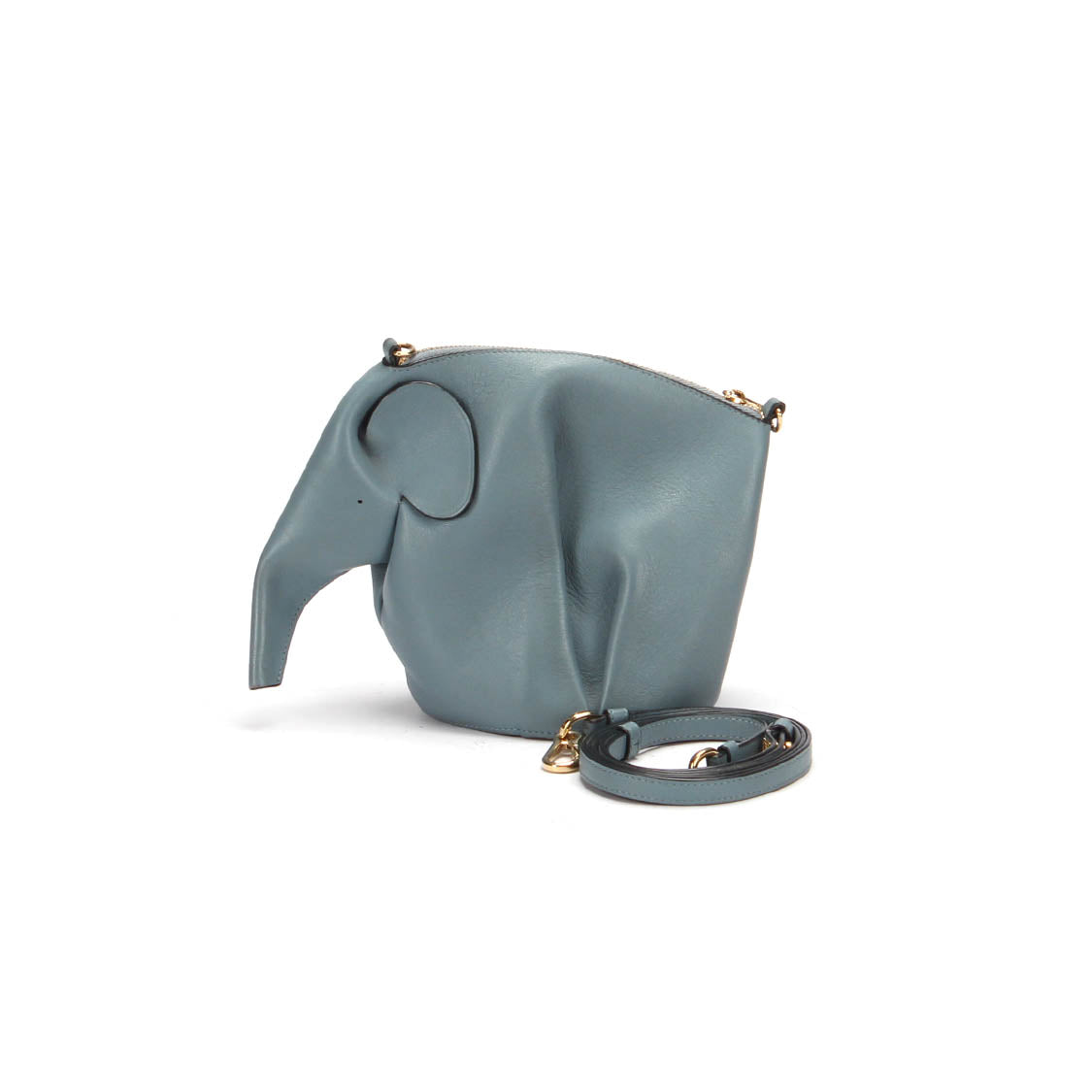 Leather Elephant Crossbody Bag