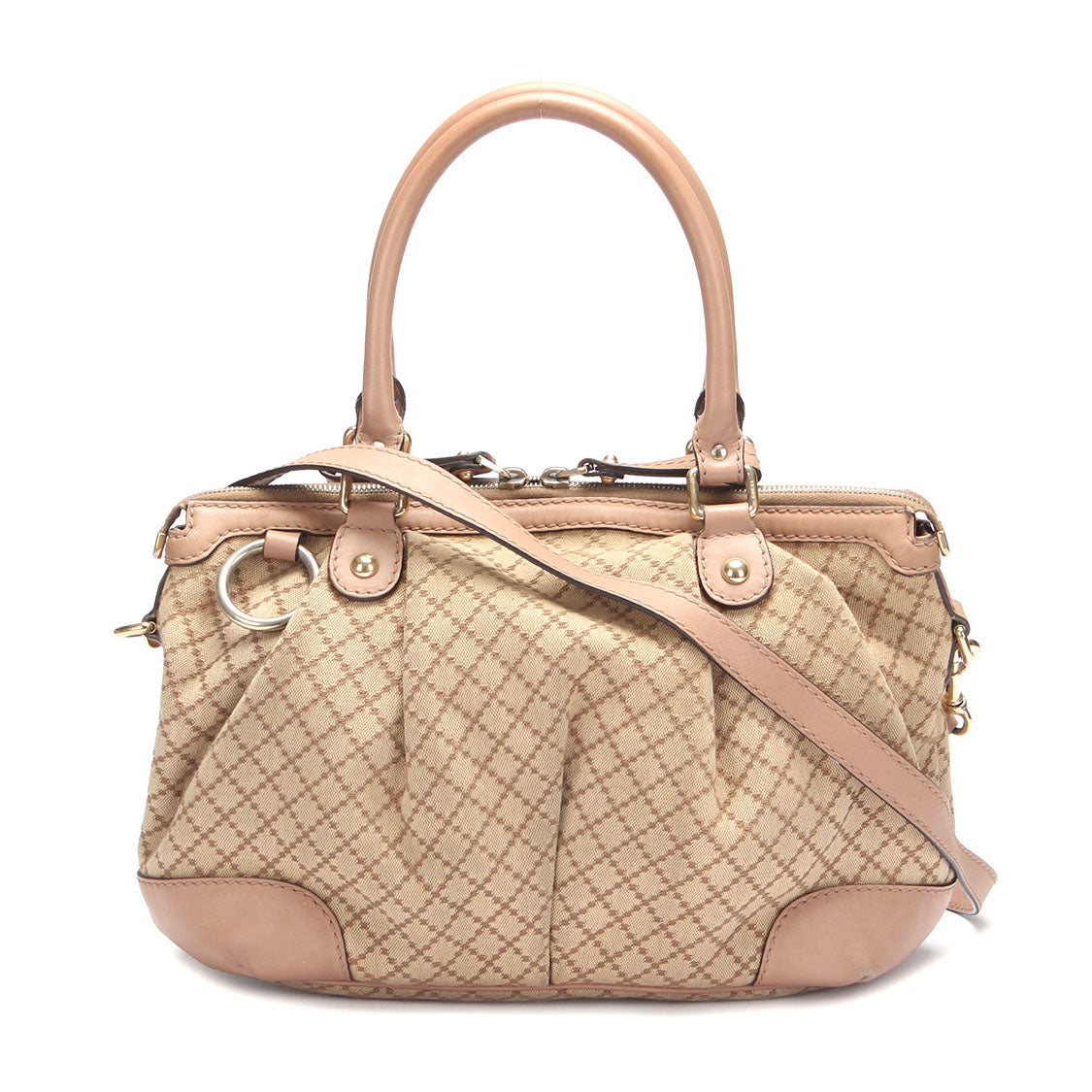 Gucci Diamante Canvas Sukey Handbag Canvas Handbag 247902 in Good condition