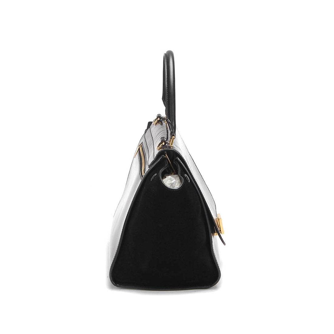 Trapeze Patent Leather Shoulder Bag