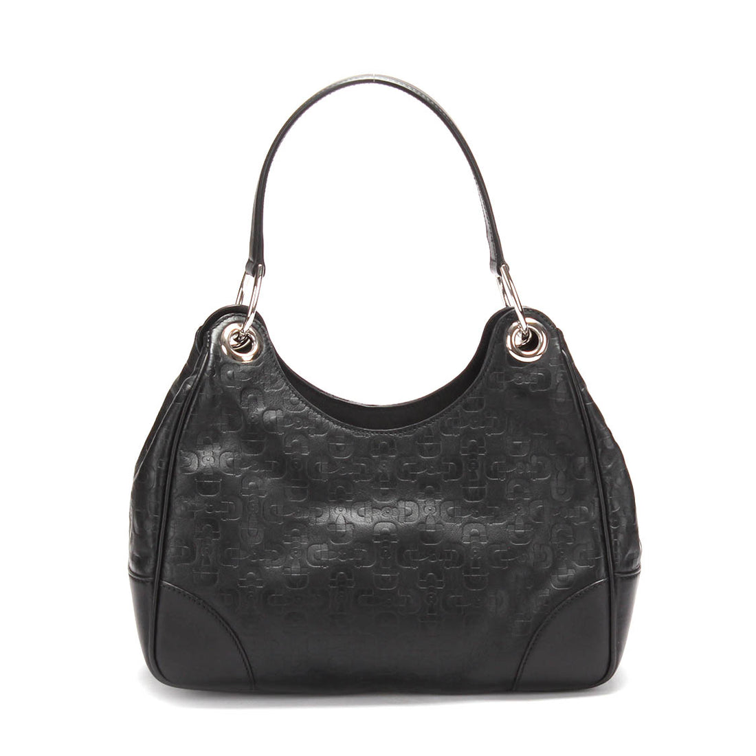 Horsebit Embossed Leather Bag 257265