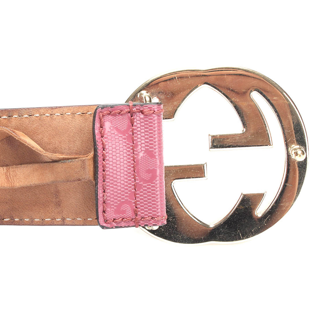 Interlocking G Leather Belt 114876