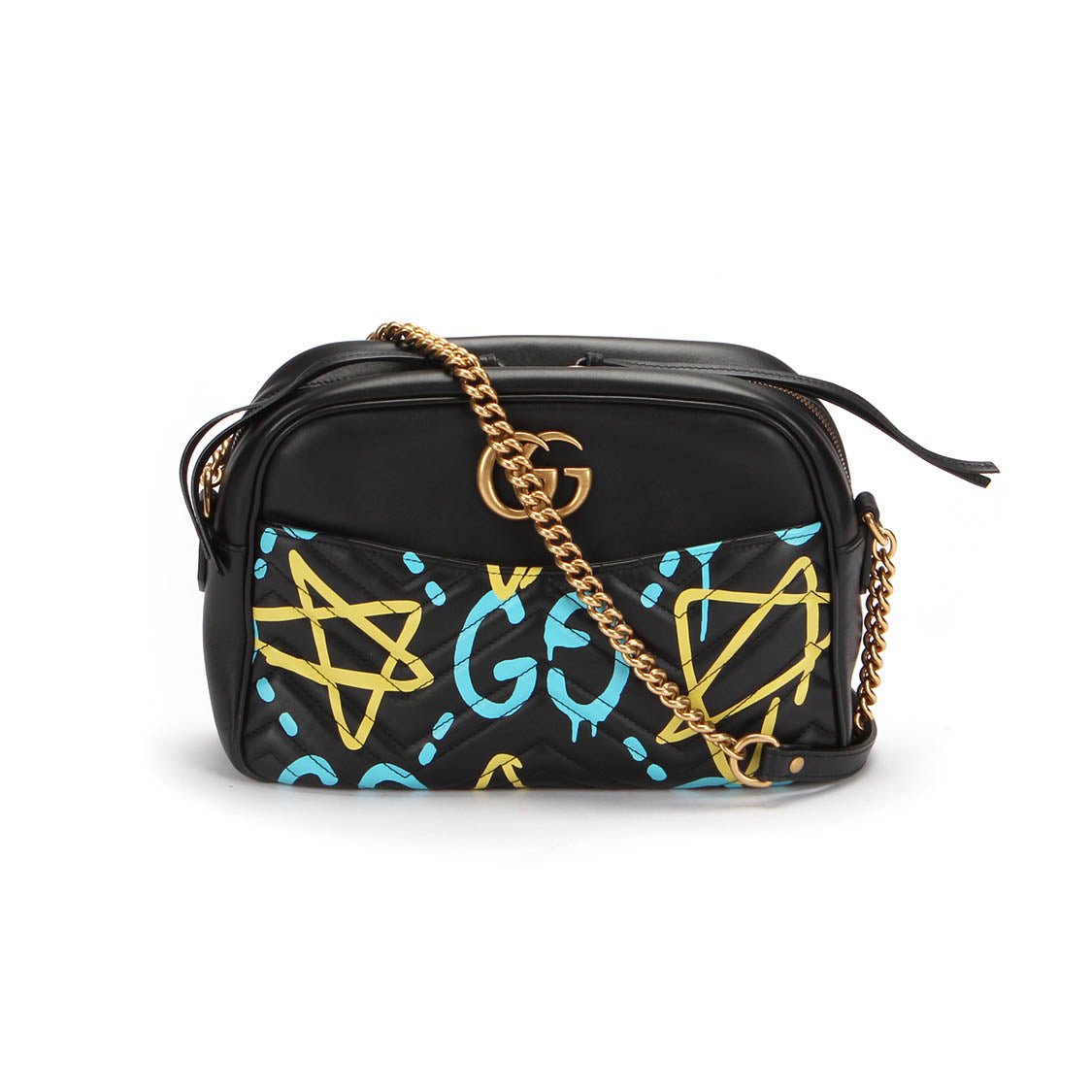 GG Marmont Ghost Leather Crossbody Bag 443499