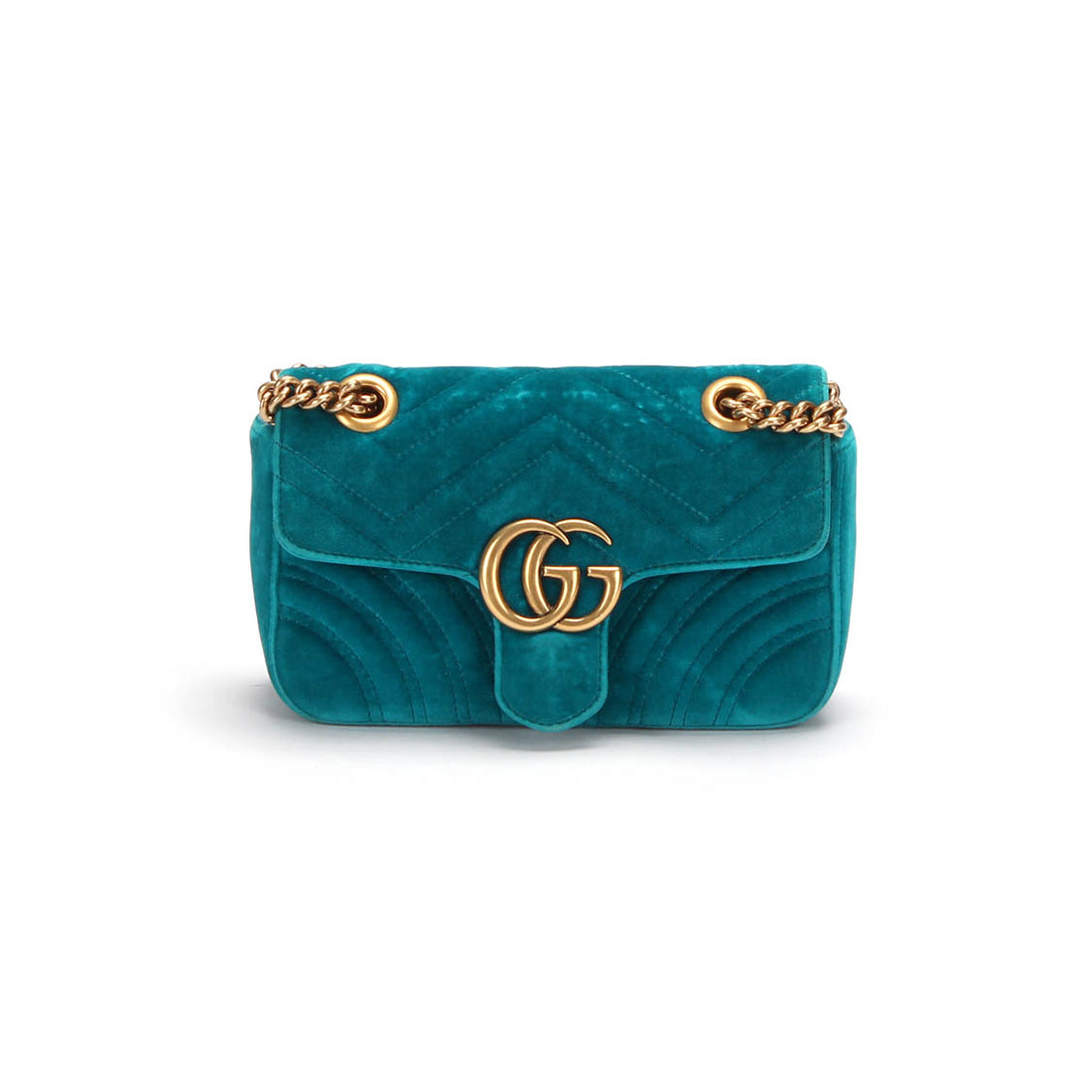 Mini GG Marmont Velvet Shoulder Bag 446744