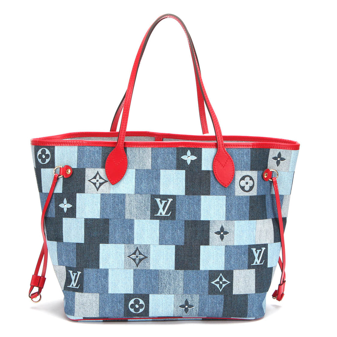 2019 Monogram Denim Patchwork Neverfull MM M44981