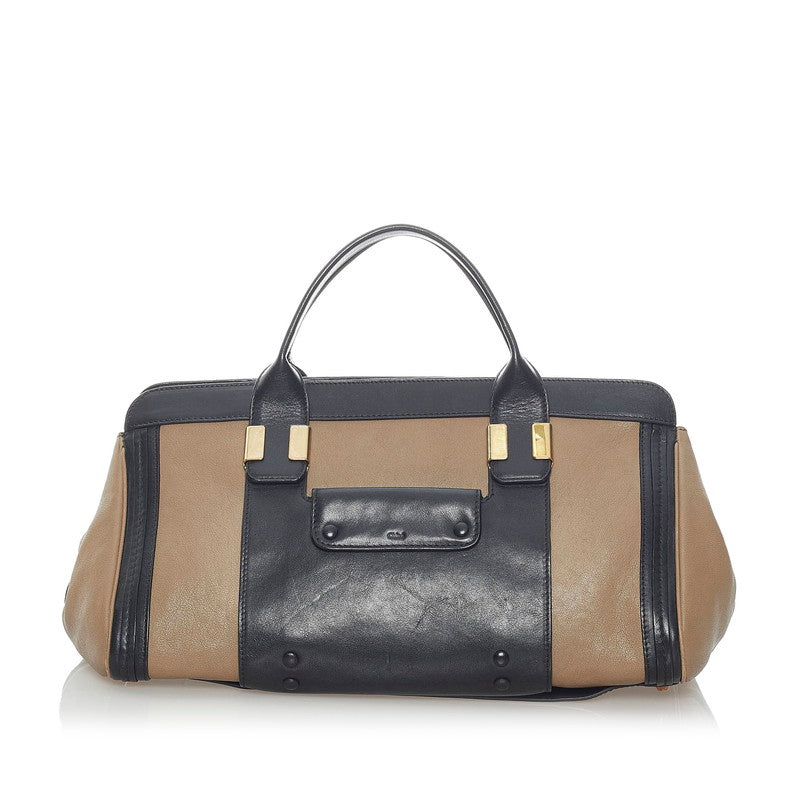 Chloe Alice Leather Bag Leather Handbag in Fair condition