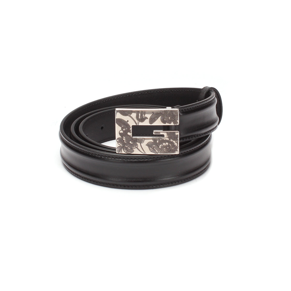 Leather G Buckle Belt