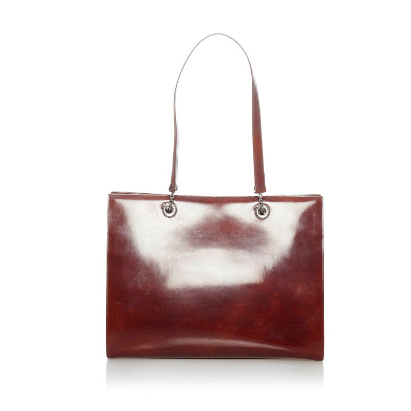 Panthere Leather Tote Bag