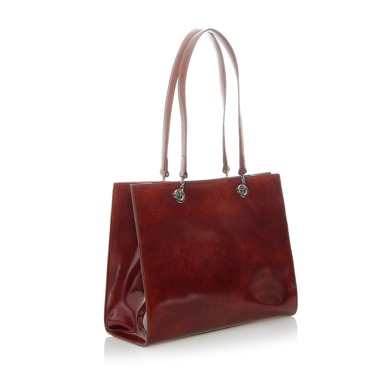 Panthere Leather Tote Bag