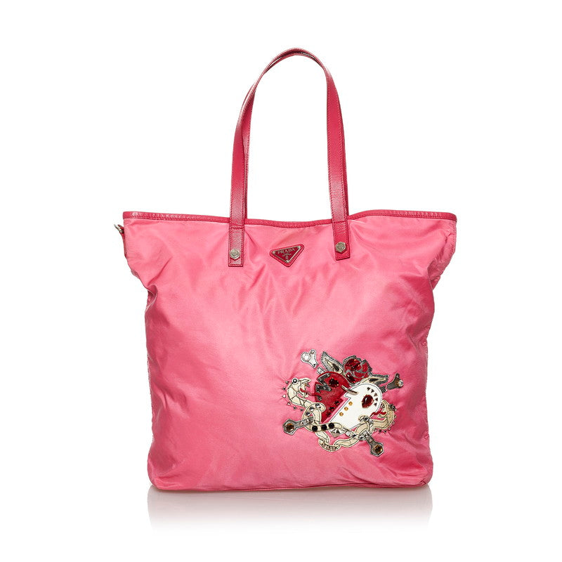 Embellished Tessuto Tote Bag
