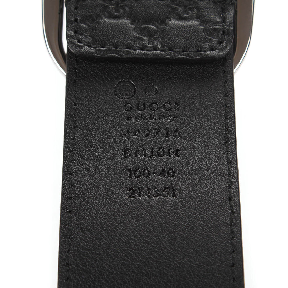 Guccissima Leather Belt