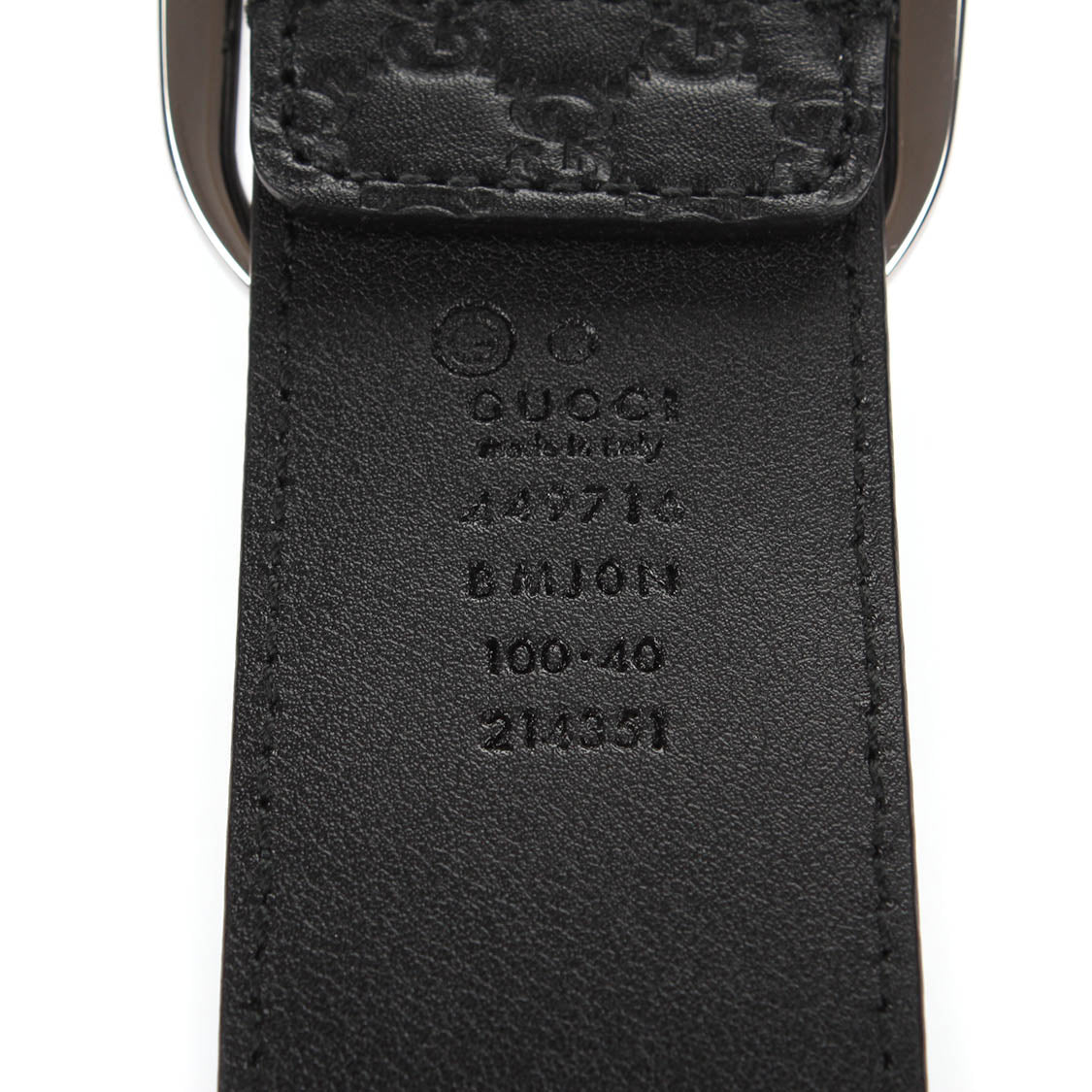 Guccissima Leather Belt